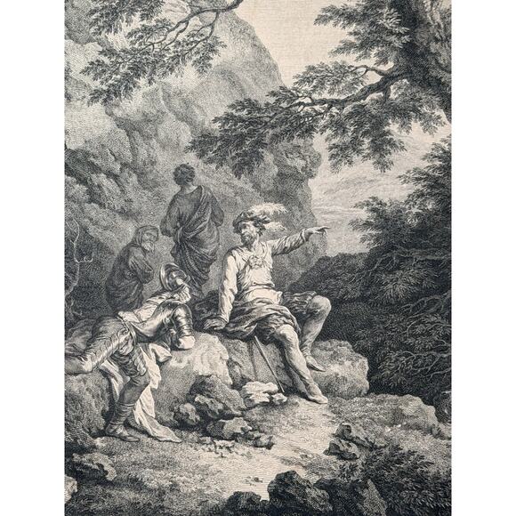 18th C Engraving “L’Approche du Camp” after Dietricy by C. Le Vasseur Paris - Picture 6 of 16